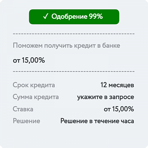 Кредит на 12 месяцев